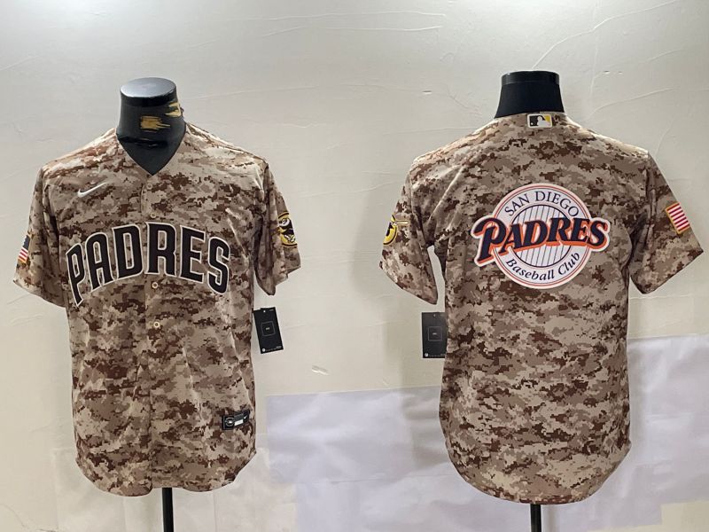 Men San Diego Padres Blank Camo Fashion 2024 Nike MLB Jersey style 9->san diego padres->MLB Jersey